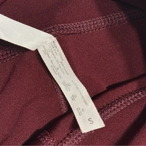 Embrace Your Love Maroon Biker Shorts. Size S. - Picture 4 of 4